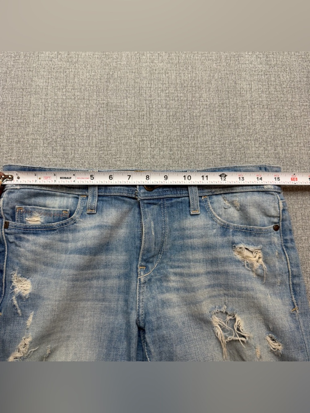 Anthropologie Pilcro & the Letterpress Distressed Denim Shorts Size 24 - Picture 11 of 12